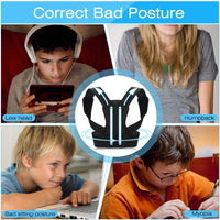 1 x RAW Customer Returns FILFEEL Posture Corrector for Children Teenagers Back and Shoulder Support Spine Support Back Extension Corrector with 2 Aluminum Support Plates S  - RRP €20.11