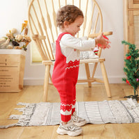 1 x RAW Customer Returns mimixiong Baby Romper Christmas Sweater Jumpsuits Clothes with Knitted Reindeers Red,12-18 Months  - RRP €22.99