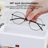 2 x Brand New DEWIN Ultrasonic Cleaner, 360 Professional Low Noise Portable USB Cleaning Machine for Glasses, Jewelry - RRP €40.8