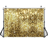 1 x RAW Customer Returns LYWYGG 7x5FT Backdrop Glitter Gold Sequins Background for Birthday Party Wedding Graduation Prom Photography Background Happy New Year Background CP-474 - RRP €21.6