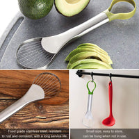 3 x Brand New Avocado Corer Peeler, Well Made Stainless Steel Avocado Cutter and Corer Tool - RRP €27.18