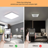 2 x RAW Customer Returns LED ceiling light, super bright 36W LED ceiling lamp 4000K neutral white 3300LM, IP44 waterproof bathroom ceiling light, modern LED flat lamp for bedroom, hallway, kitchen, living room, balcony - RRP €35.38