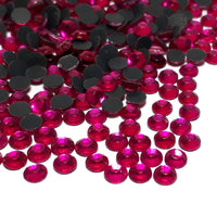 2 x RAW Customer Returns Perlin Hotfix Rhinestone, 5mm SS20, 1440pcs, Fuchsia Pink, AAA Quality, Iron on, Sparkly Stones, Self Adhesive, 495 - RRP €36.28