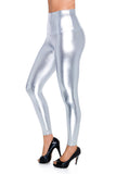 1 x RAW Customer Returns FUTURO FASHION women s leggings in leather look latex trousers high waist sexy shiny wet look mat full length leggings high waist latex faux leather shine metallic party look 36-50 EU - RRP €16.13