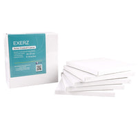 1 x RAW Customer Returns Exerz Painting Canvas 20x20cm set of 5 Stretched Artist Canvases 280GSM Pre-stretched 100 Cotton Blank Triple Primed Three Layers of Gesso Acid Free Medium Grain Thickness 1.7cm - RRP €13.99