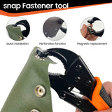 1 x RAW Customer Returns Snap Fastener Set With Pliers, Snap Fasteners For Screwing, Includes Tool Bag And 40 Sets Of 15mm Snap Fasteners, Repairing Canvas, Sewing, Tarpaulins, Replacing Metal Fasteners - RRP €45.24