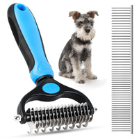 7 x Brand New Pet Grooming Brush and Metal Comb Combo - Double Sided Shedding, Dematting Undercoat Rake for Dogs, Cats, Dog Brush for Shedding - RRP €126.0