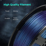 2 x RAW Customer Returns FLASHFORGE 3D printer filament Chameleon PLA color changing filament 1.75mm, changes color with light and angles, 1KG spool 2.2lbs , dimensional accuracy - 0.02mm Nebula Purple  - RRP €54.44