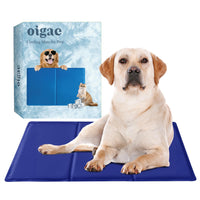 2 x Brand New OIGAE Large Cooling Mat for Dogs, Cooling Mat for Cats, Dog Paw Gel Scratch-Resistant Non-Slip Soft Water-Absorbent Odorless Dog Blanket for Summer Non-Toxic Gel Pads 120X70CM - RRP €68.96