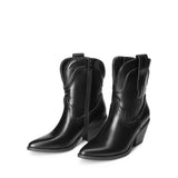 1 x RAW Customer Returns DREAM PAIRS Women Cowboy Boots Camperos Western Calf Height Shoes Texan Boots BLACK SDAB2302W-E Size 38 EUR  - RRP €49.99