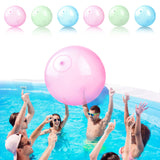 40 x Brand New Jinhuaxin 6 Pieces Transparent Water Bubble Ball Water Bombs, Inflatable Water Balloons, Can Be Filled with Water, Reusable Water Bombs, Pool Toys, Water Toys for Children Outdoor 40CM  - RRP €768.0