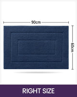 1 x RAW Customer Returns DEXI Bath Mat Non-Slip Soft Bathroom Rug Water Absorbent Bath Mat Machine Washable Bath Mat for Shower, Bathtub and Toilet - Navy Blue, 60 x 90 cm - RRP €39.99