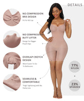 1 x RAW Customer Returns FeelinGirl Women s Shapewear Seamless Tummy Control Full Body Body Shaper Overbust Butt Lift Thigh Slimmer Figure Shaping with Non-Removable Straps Beige XL XXL - RRP €36.24