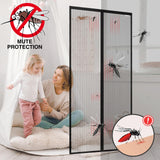 8 x Brand New DESIGN4DOOR Magnetic Mosquito Net 120 x 220 cm for Door Window, Latest Version of Mosquito Net Curtain with Magnets, Protect Your Family from Mosquitoes, Black - RRP €185.52