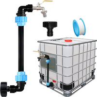 3 x RAW Customer Returns IBC gooseneck 3 4 outlet tap, S60x6 tap shut-off tap 3 4 inch IBC adapter for convenient filling of the watering can, IBC tank accessories for rainwater tank water barrel rain barrel IBC container - RRP €63.51