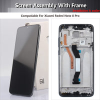 1 x RAW Customer Returns YHX-OU 6.53 Display for Xiaomi Redmi Note 8 PRO LCD Screen Touch Screen Digitizer Assembly and Installation Tools 1 Piece Tempered Glass Black Frame  - RRP €30.3