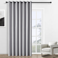 1 x RAW Customer Returns Topfinel Outdoor Curtain Opaque Curtains With Eyelets Grey Blackout Curtain Window W 300 XH 240 cm Blackout Curtains Outdoor Curtain For Balcony Patio Door Pavilion - RRP €44.87