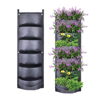 5 x Brand New Yuccer Plant Bag Balcony, Vertical Garden Vertical Wall Mounted Plant Bag Hanging Grow Bag for Balcony Outdoor Indoor Garden Home Decoration 7 Pockets Color 1  - RRP €56.75