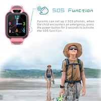 1 x RAW Customer Returns Kesasohe Children s GPS Watch, Child Smart Watch with Two-Way Call SOS Camera Alarm Clock Game Waterproof IP68 Touch Screen, Children s Phone Watch Birthday Gifts for Boys and Girls - RRP €36.36