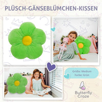 2 x Brand New Butterfly Craze Daisy Lounge Floor Cushion Cozy and trendy for teenagers and children. Soft microfibre, machine washable, 20 diameter. Comfort and style in a single product. - RRP €62.6