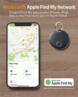 1 x RAW Customer Returns Reyke Smart Tag Pro, Suitcase Tracker Compatible with Apple Find My APP iOS Only , Key Finder for Keys, Luggage, Suitcase, Wallet, IP67 Waterproof, Pack of 4 - RRP €39.99