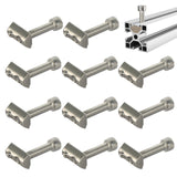 1 x RAW Customer Returns T-slot nuts with ball slot 8, 12 pieces T-slot nut ball M8 photovoltaic aluminum profile, solar module bracket fastening slot screw PV module bracket mounting rail 30mm - RRP €13.1