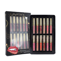 18 x Brand New 12pcs Lipstick Set Matte Waterproof Long Lasting Non-Stick Liquid Lip Gloss Velvet Lipstick Kiss Proof - RRP €324.0