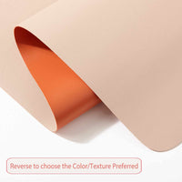 1 x RAW Customer Returns DOBAOJIA Large Mouse Pad, XL Mouse Pad, Office Desk Pad, Laptop Mat, Desk Mat, Writing Mat, Double Sided Use PU Leatherette 80 x 40cm Beige Orange - RRP €17.09