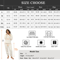 1 x RAW Customer Returns Niwicee Pajamas for Women Winter Super Soft Fleece Pajama Set Sleepwear 2 Piece Ladies Nightwear Warm Long Sleeve and Long Pants with Pocket Blue,S  - RRP €33.94