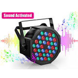 1 x RAW Customer Returns UKing Rechargeable LED Par Battery, RGB 36 LED Stage Light DMX 7CH, Party Light 7 Modes Lighting Effects with Remote Control for DJ Disco Wedding Christmas Stage Lighting - RRP €61.99