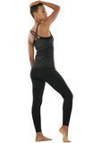 1 x RAW Customer Returns icyzone Women s 2 in 1 Sports Yoga Tops with Bra - Gym Shirts Fitness Training Tank Top L, Black  - RRP €25.2