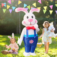 1 x RAW Customer Returns Raveparty Inflatable Bunny Costume for Adults, Men and Women s Harneval Costume, Bunny Costume for Adults, Carnival Costume, Carnival Costume, 160 to 190cm Style A, Adults  - RRP €38.99