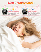 1 x RAW Customer Returns Lemnoi  s alarm clock light alarm clock for boys and girls, battery-operated  s sleep trainer with night light,, snooze function, 3 brightness levels and colorful light, light alarm clock for  - RRP €34.99