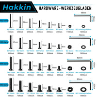 1 x RAW Customer Returns Hakkin 1250pcs M2 M3 M4 M5 countersunk head screws set hexagon screws carbon steel hexagon socket threaded screws set hexagon button screws and washers assortment kit black - RRP €26.11