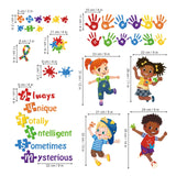 1 x Brand New decalmile Wall Sticker Autism Child Wall Stickers Sayings and Quotes Inspirational Handprint Wall Stickers Children s Room Classroom Playroom Wall Decoration - RRP €20.4