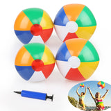 4 x Brand New Gxhong Inflatable Beach Balls, 4 Pieces Inflatable Beach Balls for Pool Party, Bath Toys Beach Balls Kids Balls Toys for Summer Beach Party - RRP €44.32