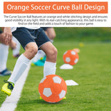 1 x RAW Customer Returns HENGBIRD Soccer Curve Ball for Kids, Eva Rubber Swerve Ball Soccer, Flexible Elastic, Curve Swerve Soccer Ball, Fun Football Toy Great Gift for 5 6 7 8 Year Old Kids Outdoor - RRP €22.87