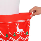 1 x RAW Customer Returns Rave on Friday Women s Leggings Christmas Pants Long Snowflake Elk Reindeer Print High Waist Red Tights Stretch Sports Pants Christmas Costume M - RRP €18.85