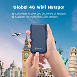 1 x RAW Customer Returns GlocalMe UPP 4G Mobile WiFi Router, No SIM card needed, No roaming charges, MIFI with 1GB global and 8GB EU data, available in over 200 countries, International hotspot Blue  - RRP €96.79