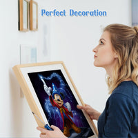 2 x Brand New NAIMOER Mouse Diamond Painting Adults, 5D Diamond Painting Pictures, Diamond Painting Adults Magic Diamond Painting Cartoon Children DIY Diamond Painting for Home Wall D cor 30x40cm - RRP €40.8