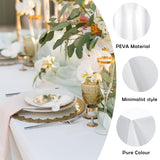 1 x RAW Customer Returns DIKARIYA White Tablecloth Disposable Tablecloths, Pack of 10 White Tablecloth Outdoor, 137 274cm Rectangular Tablecloth, PEVA, Waterproof Plastic Tablecloth White for Birthday, Weddings, Party, Bridal - RRP €21.67