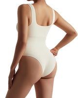 1 x RAW Customer Returns OMKAGI Ribbed V Neck Shapewear Women s Tummy Control Strong Shaping Sculpting Sleeveless Seamless Waist Shaper, Tummy Control Bodysuit Figure Shaping Body Shape S, Skin Color  - RRP €24.19