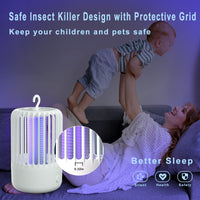 1 x RAW Customer Returns Insect killer, mosquito trap, electric, mosquito lamp, mosquito protection, insect catcher, UV light, insect killer, powerful USB pest control traps for indoor and outdoor use - RRP €36.29