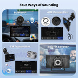 1 x RAW Customer Returns Hikity Portable Car Radio with 4K Dashcam and 64GB TF Wireless Apple Carplay Android Auto, 5 inch HD Touch Display Bluetooth FM Transmitter DVR Video Recording AUX Radio - RRP €79.99