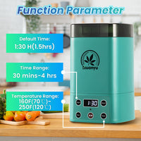 1 x RAW Customer Returns Huanyu Decarboxylator, made of PP, PC, aluminum, silicone, for herbs, herbal oil, infusion machine, butter oil egg - RRP €159.0