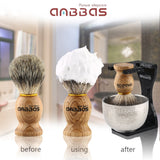 1 x RAW Customer Returns Anbbas Men s Gift Set Shaving Brush Pure Badger Hair Shaving Brush Badger Shaving Soap Shaving Bowl with Acrylic Shaving Stand - RRP €20.99