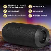 1 x RAW Customer Returns Defender Bluetooth Speaker Enjoy S700, Portable Music Box Bluetooth 5.0 with True Wireless Stereo, Hands-Free Function, Bluetooth Box with FM Radio, USB MicroSD for Home and Garden - RRP €19.99