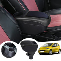 1 x RAW Customer Returns GAFAT VW UP Seat MII Sko-da Citigo 2013-2022 2023 armrests, center console armrest box center armrest storage box, with storage compartment and cup holder black  - RRP €82.0