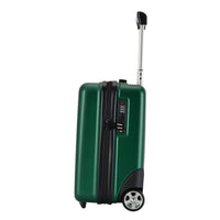 1 x RAW Customer Returns Bontour CabinOne Eurowings Vueling Volotea WizzAir hand luggage 40x30x20 cm 2 wheels trolley carry-on suitcase green, S 40x30x20cm  - RRP €65.27