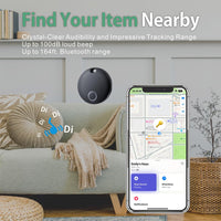 1 x RAW Customer Returns Reyke Smart Tag Pro, Suitcase Tracker Compatible with Apple Find My APP iOS Only , Key Finder for Keys, Luggage, Suitcase, Wallet, IP67 Waterproof, Pack of 4 - RRP €39.34